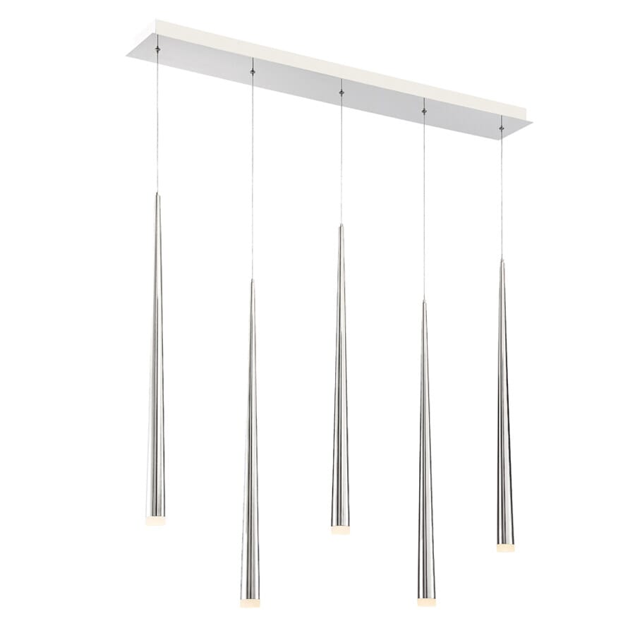 Modern Forms Cascade 5-Light 40" in Polished Nickel