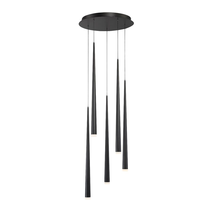 Modern Forms Cascade 5-Light 17" in Black