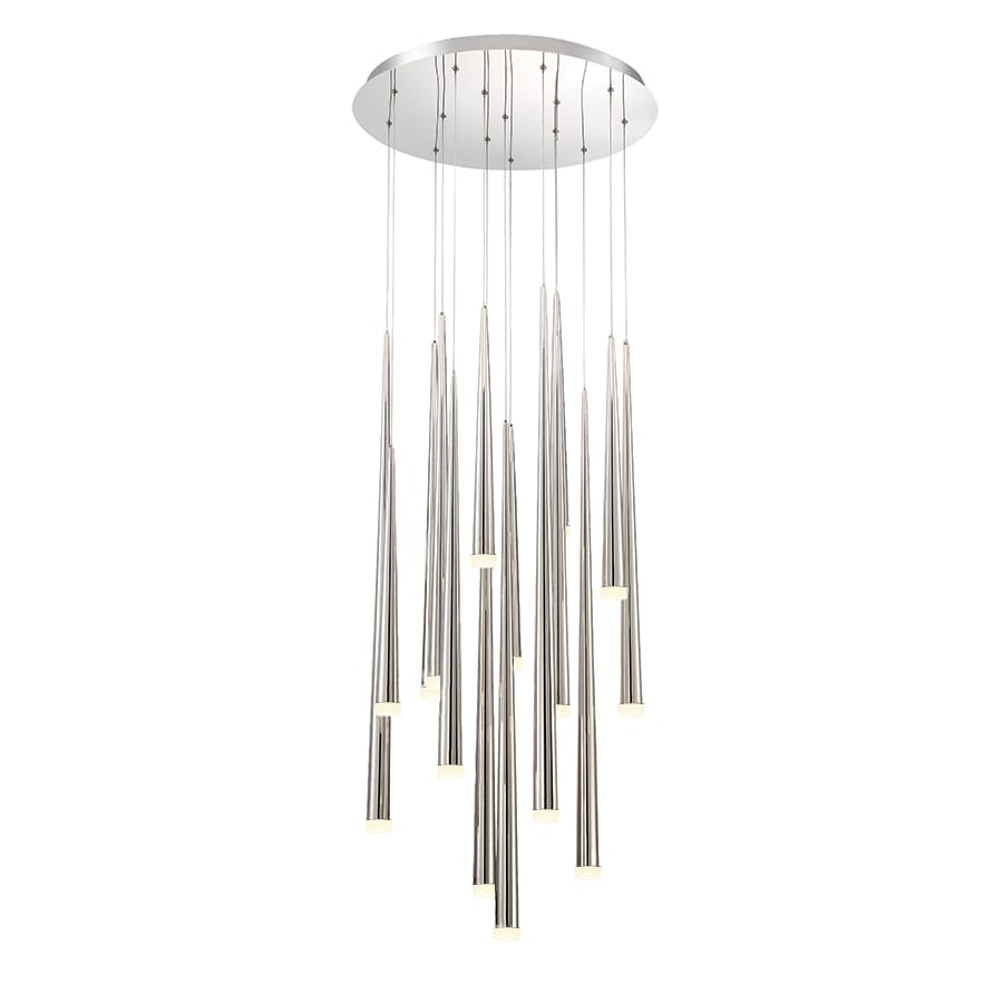 Modern Forms Cascade 15-Light 23" in Polished Nickel