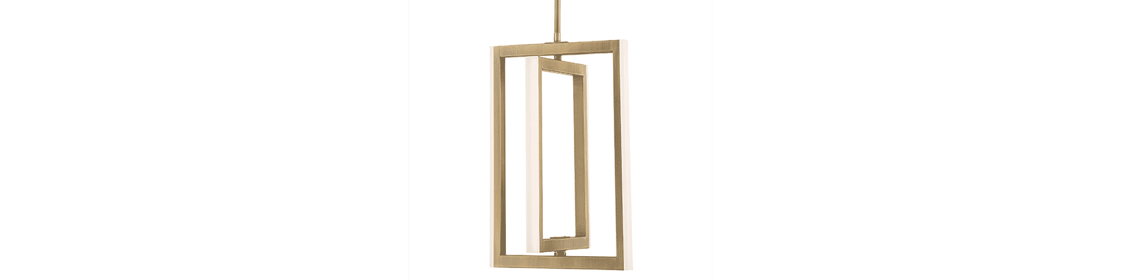 Modern Forms Portal 20" Pendant Light in Aged Brass