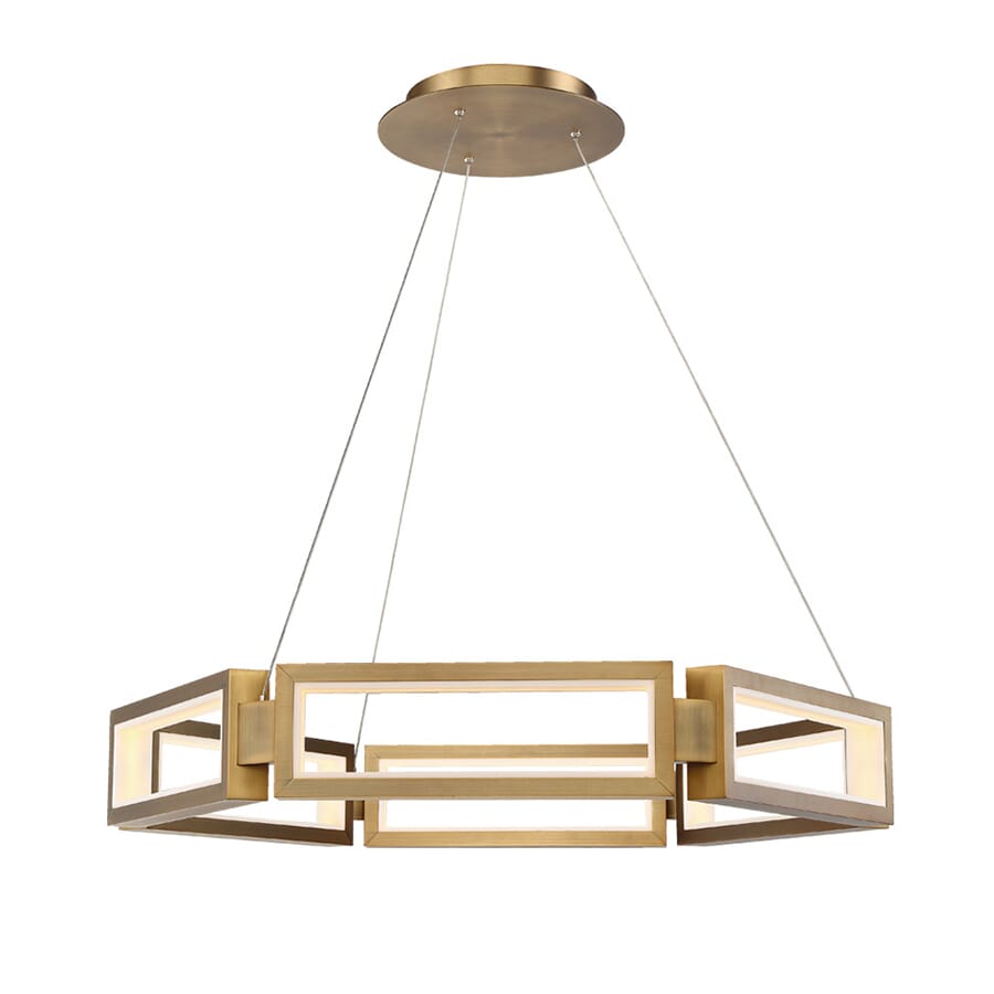 Modern Forms Mies 35" in Aged Brass