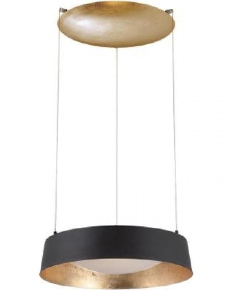 Modern Forms Gilt 1-Light Chandelier in Gold Leaf