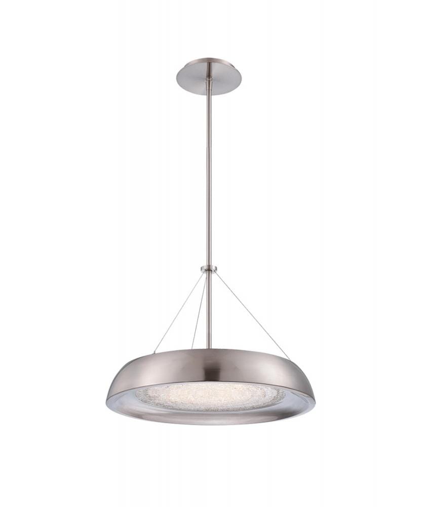 Modern Forms Soleil 1-Light Chandelier in Brushed Nickel