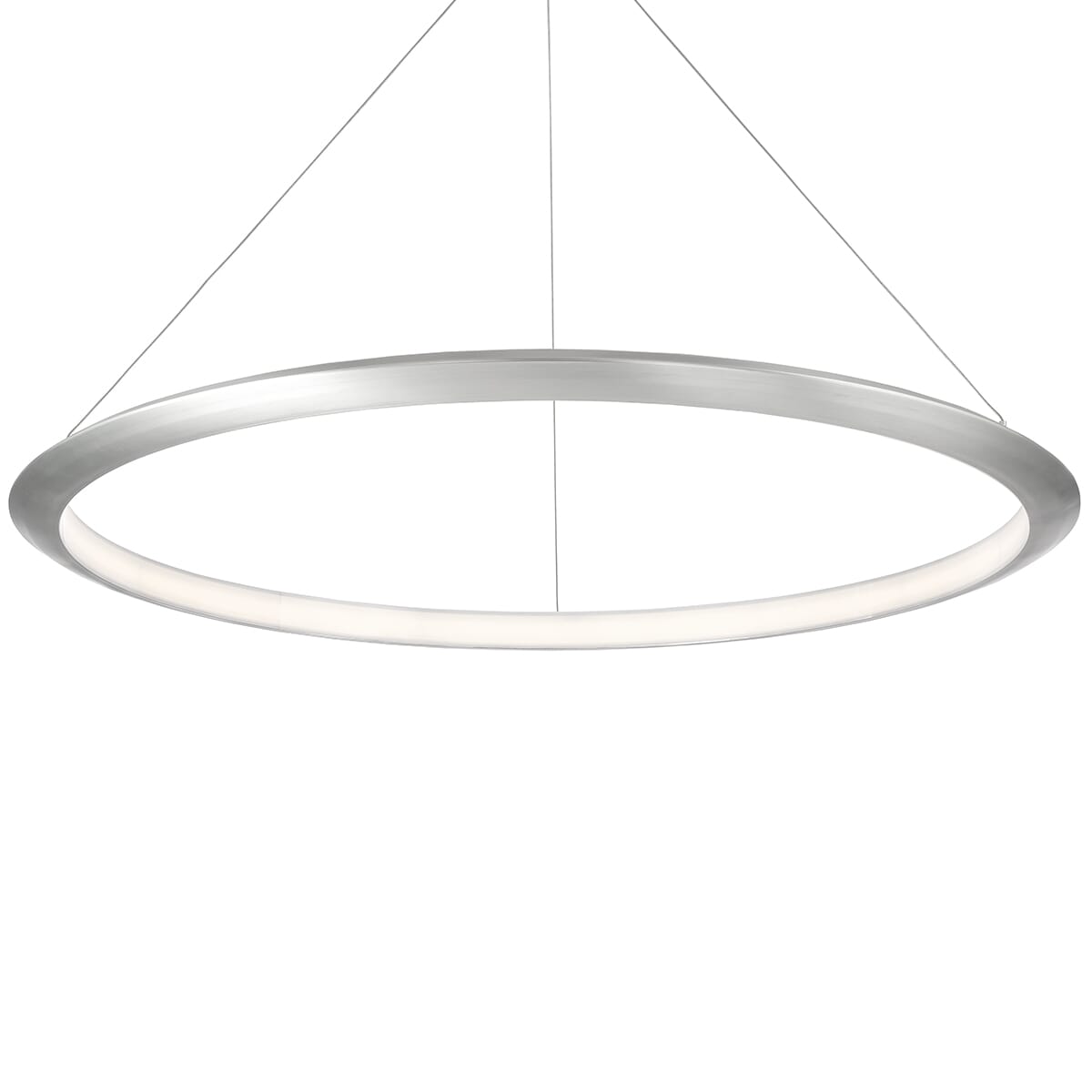 Modern Forms The Ring Pendant Light in Brushed Aluminum