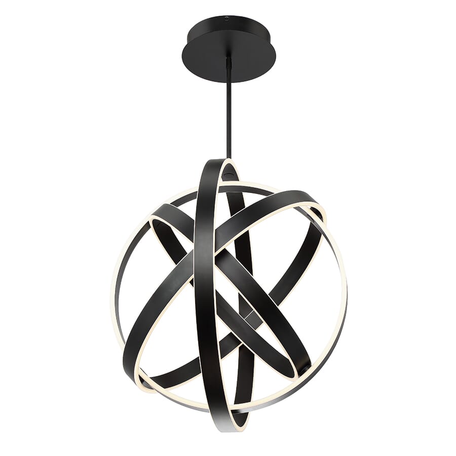 Modern Forms Kinetic 28" Pendant Light in Black