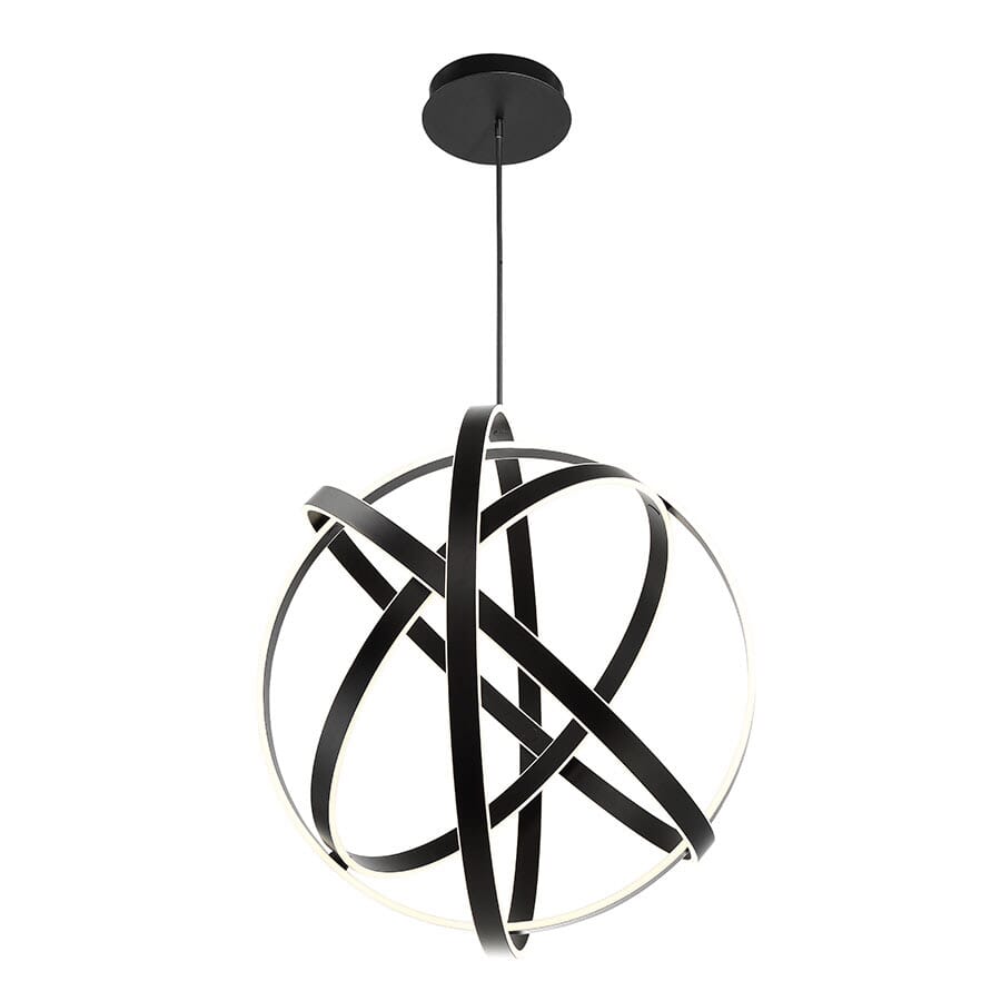 Modern Forms Kinetic 2" Contemporary Chandelier in Black