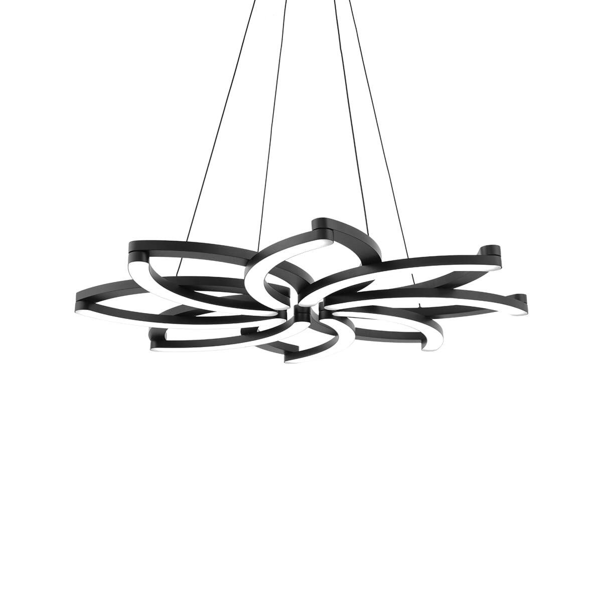 Modern Forms Bloom Chandelier in Black