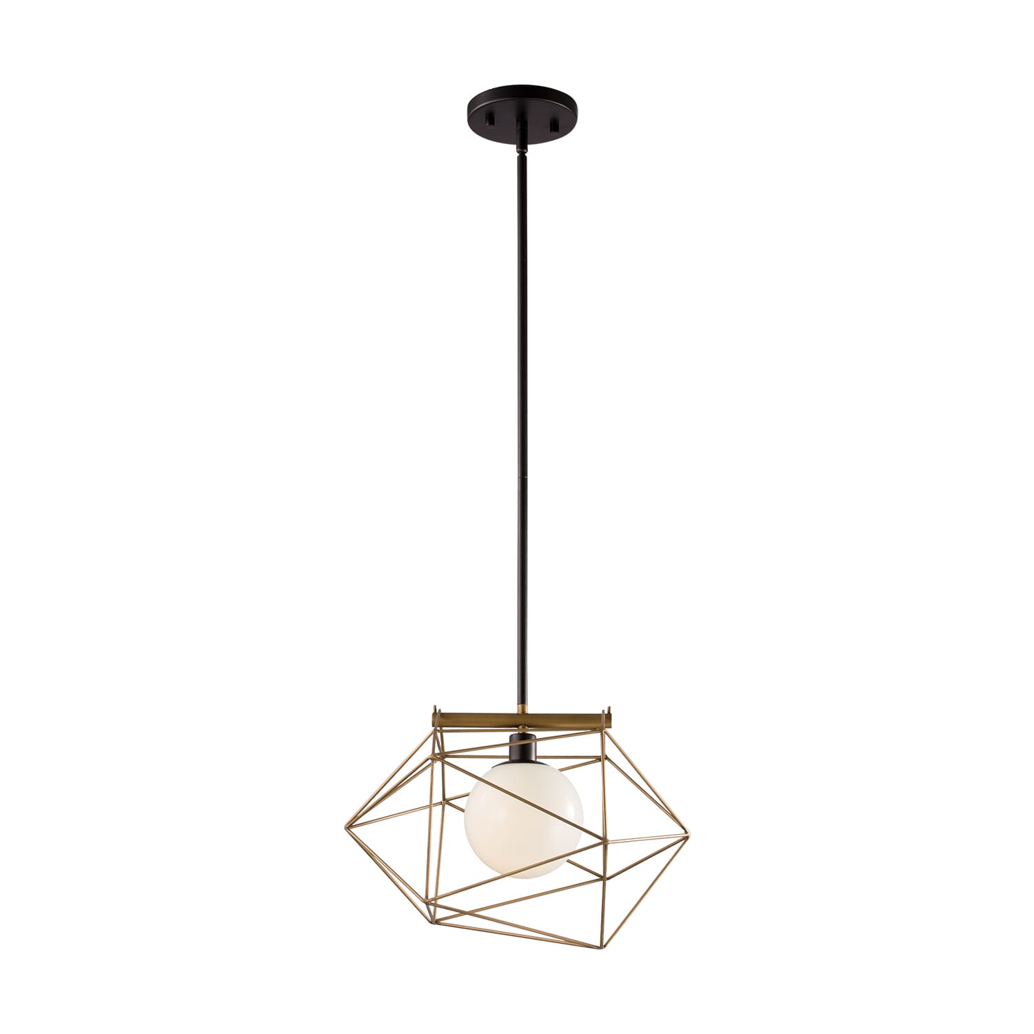 Alora Necto Pendant Light in Classic Black Andrelic Gold