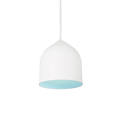 Kuzco Helena LED Pendant Light in White With Blue