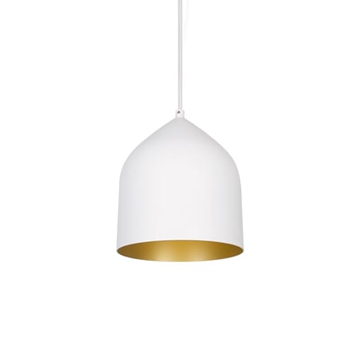 Kuzco Helena LED Pendant Light in White With Gold