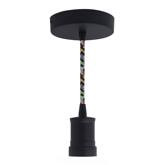 Bulbrite Fixtures Pendant Light in Black - 1pack