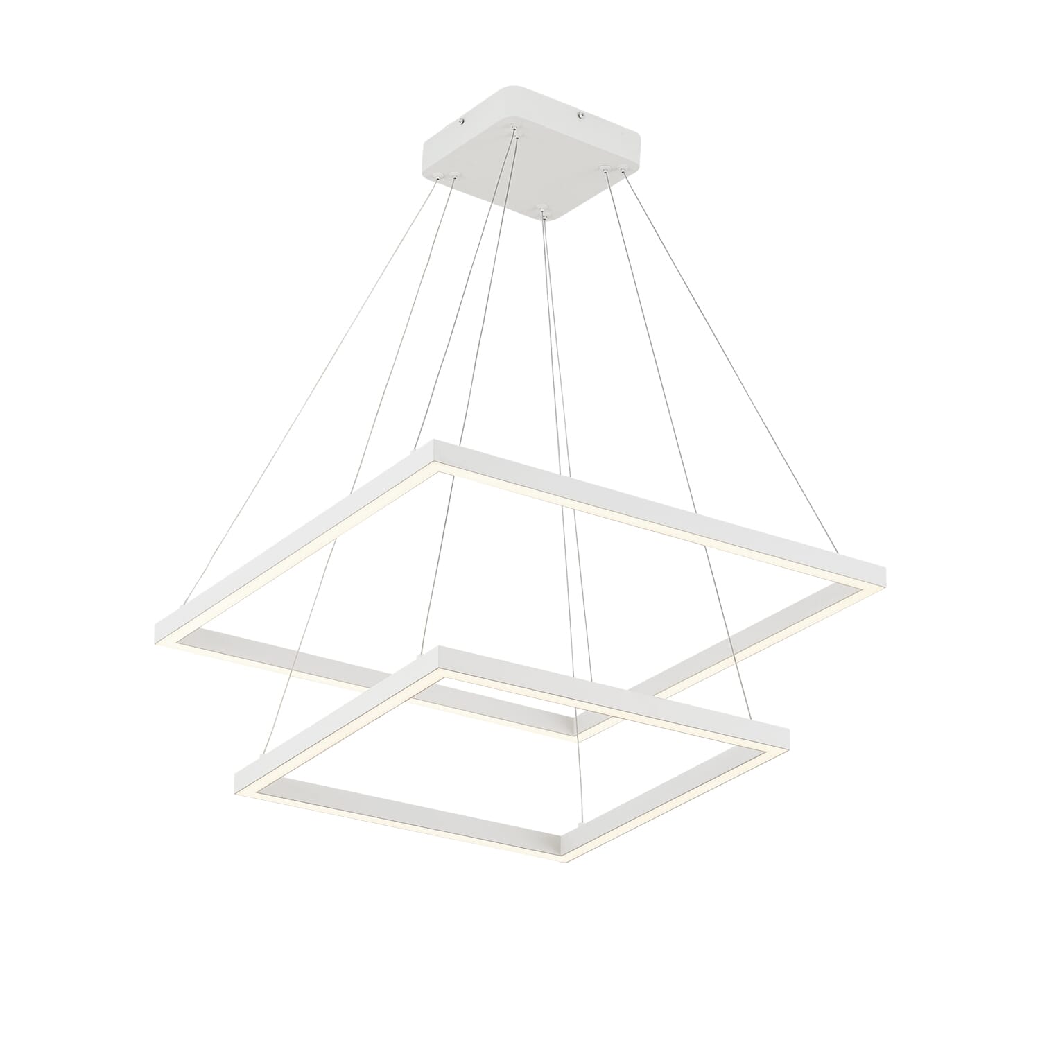 Kuzco Piazza LED Contemporary Chandelier in White