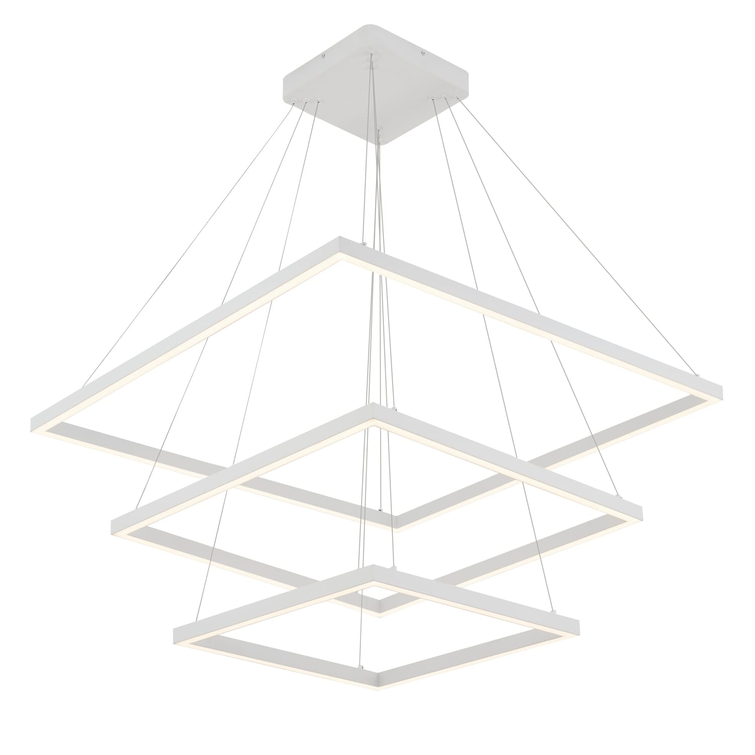 Kuzco Piazza LED Contemporary Chandelier in White