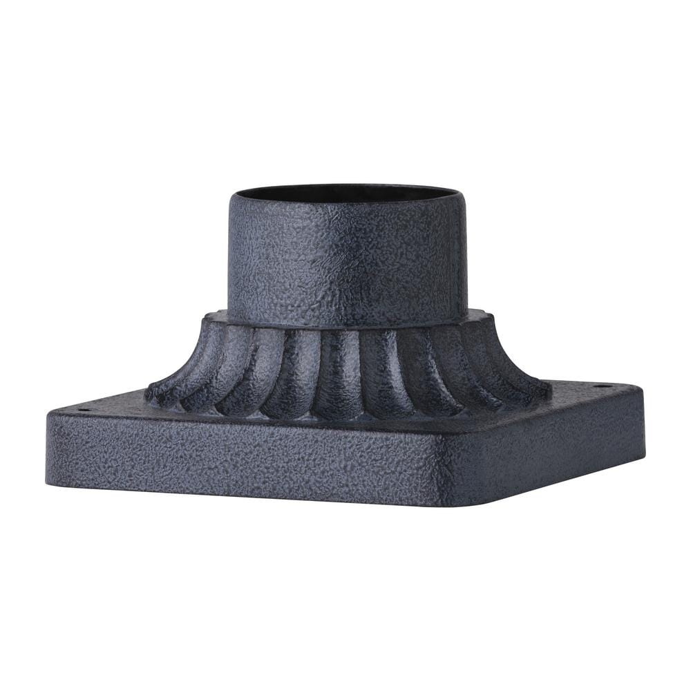 Feiss Outdoor 6.75" Pier Mount in Dark Weathered Zinc