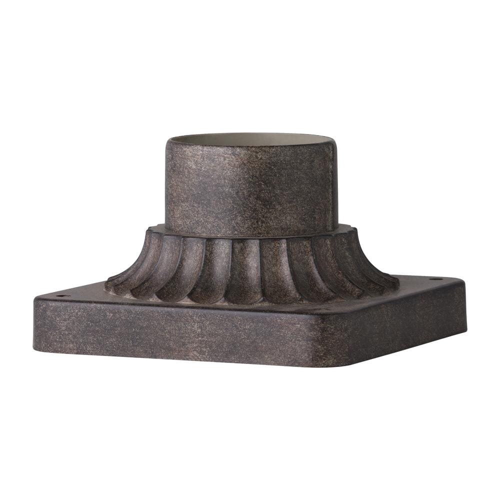 Feiss Outdoor 6.75" Pier Mount in Weathered Chestnut