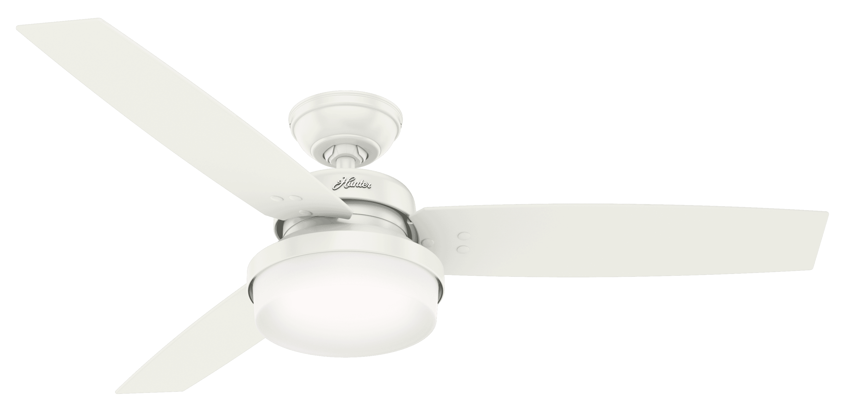 Hunter Sentinel 2-Light 52" Indoor Ceiling Fan in Fresh White