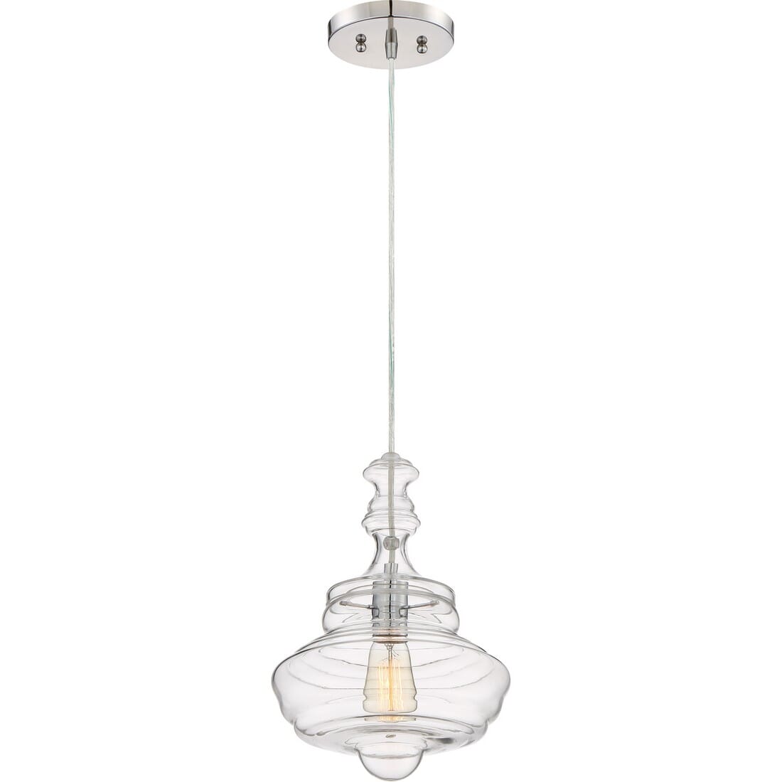 Quoizel Morocco 10" Pendant Light in Polished Chrome