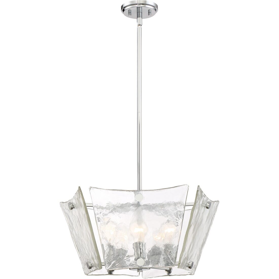 Quoizel Glaze 5-Light 24" Pendant Light in Polished Chrome