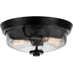 Quoizel Radius 2-Light 13" Ceiling Light in Earth Black