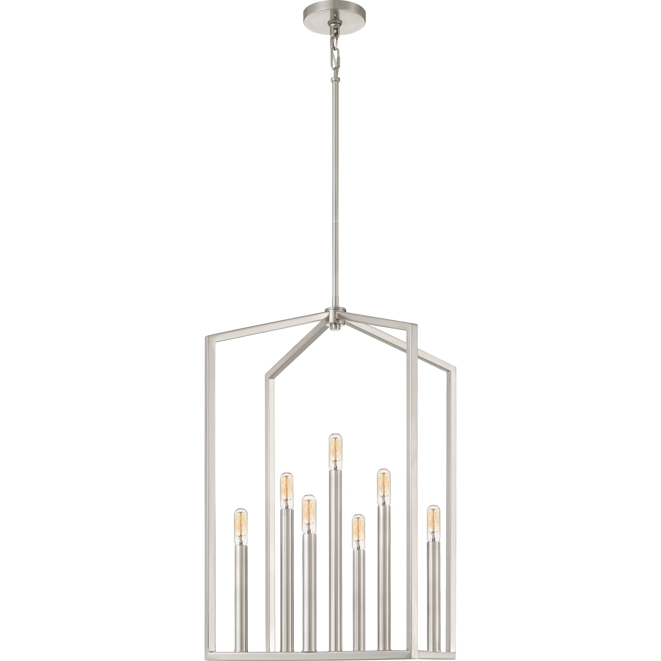 Quoizel Foundation 7-Light 16" Pendant Light in Brushed Nickel