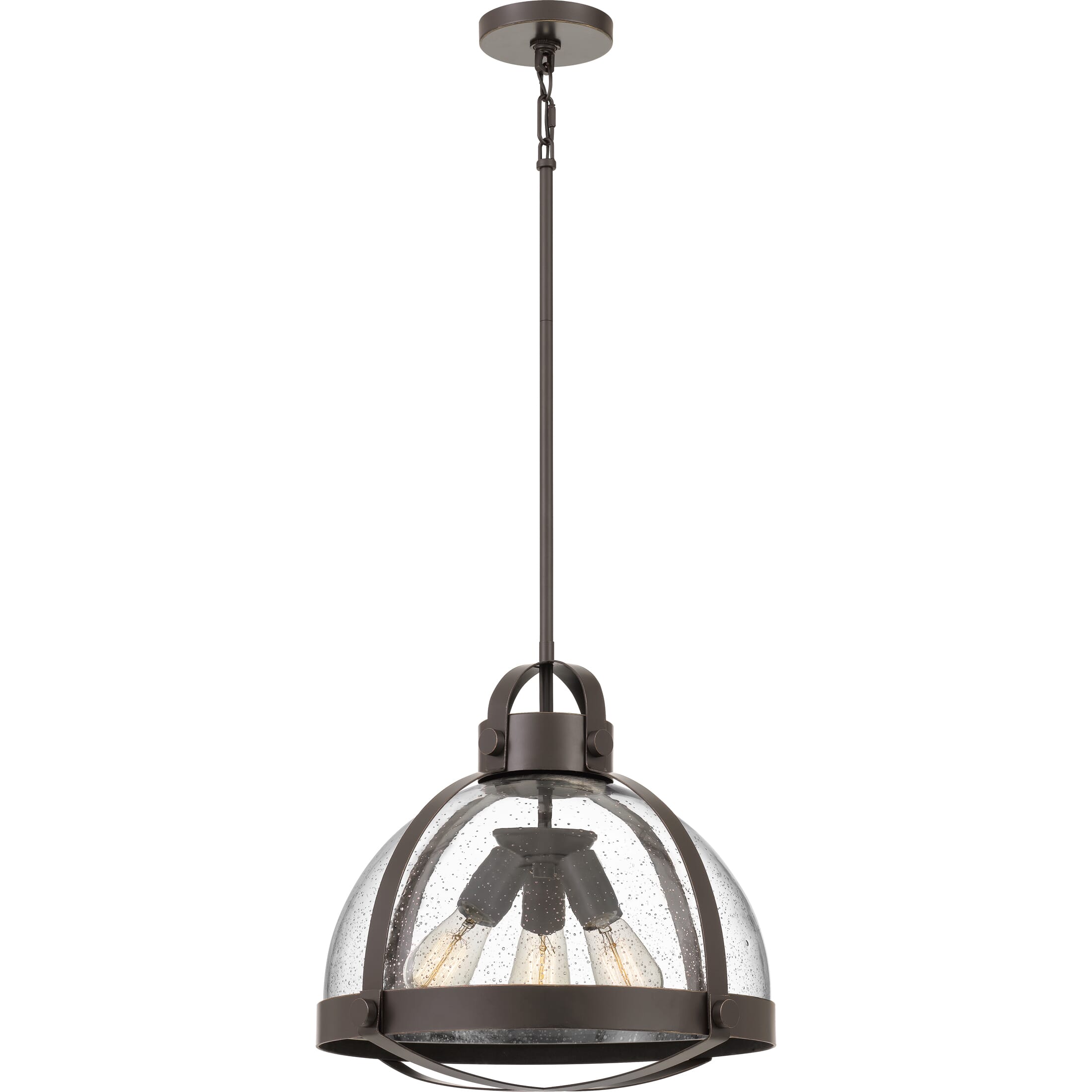 Quoizel Tyler 3-Light 17" Pendant Light in Palladian Bronze