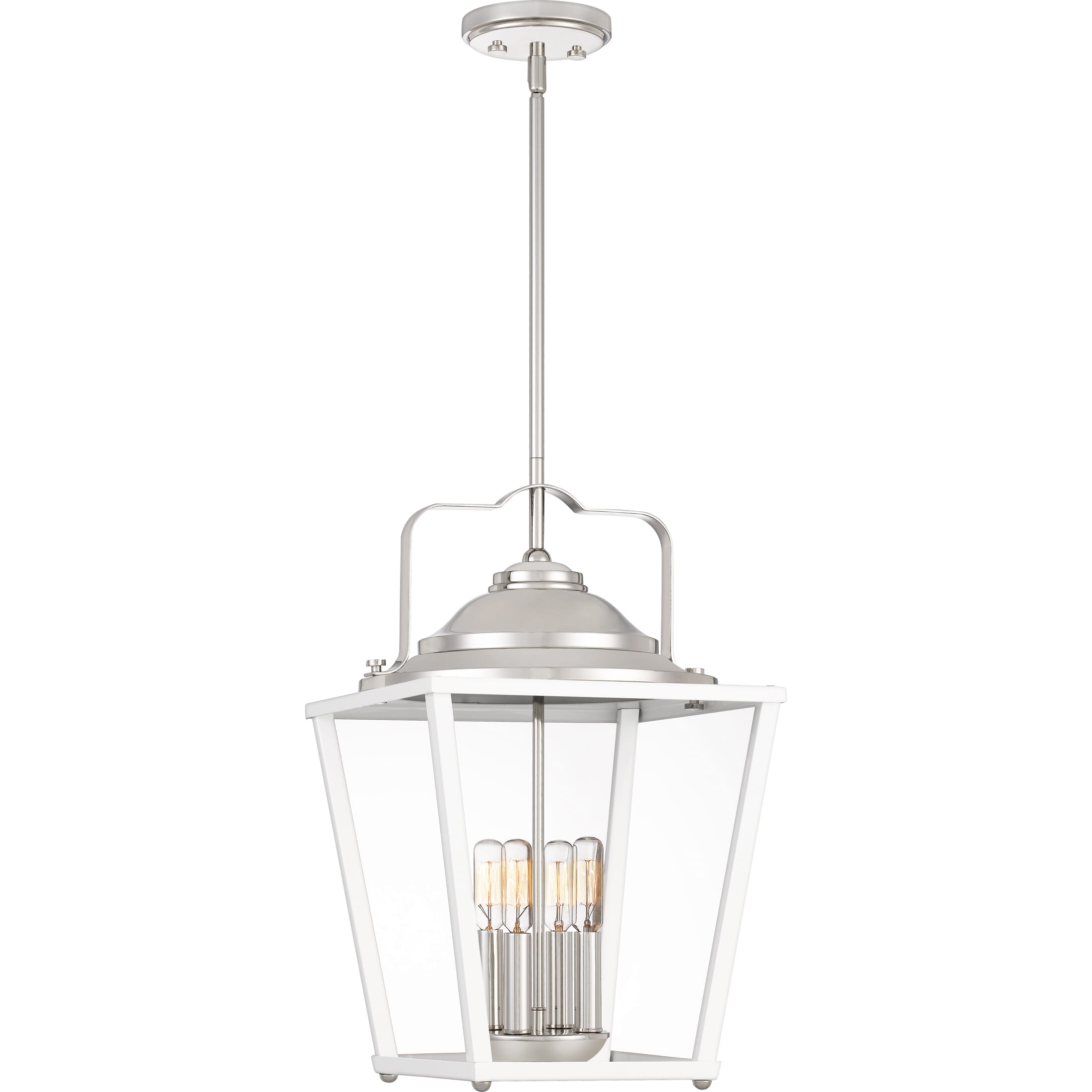 Quoizel Ferron 4-Light 12" Pendant Light in Polished Nickel