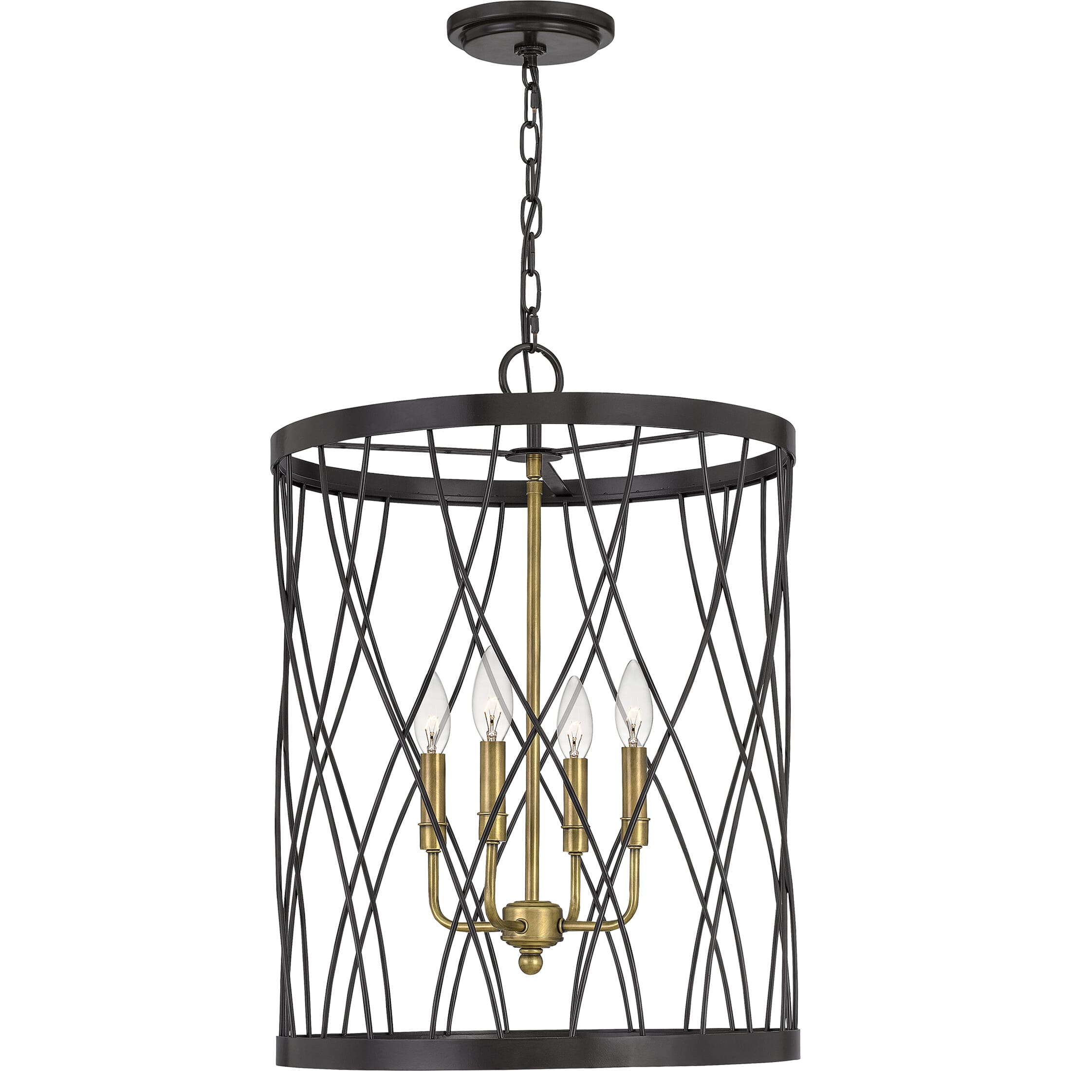 Quoizel Kerouac 4-Light 18" Pendant Light in Western Bronze