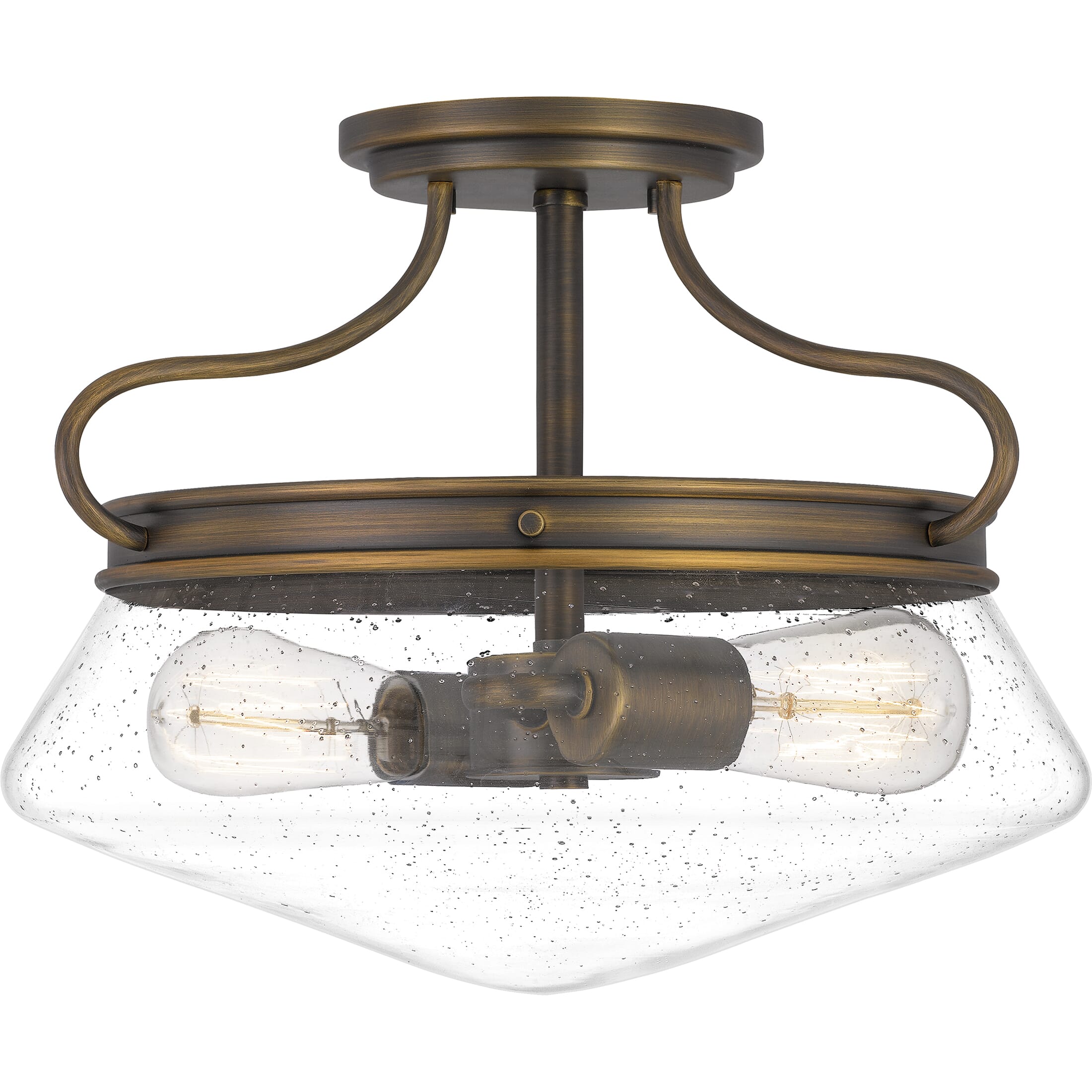 Quoizel Tucker 2-Light 14" Ceiling Light in French Bronze