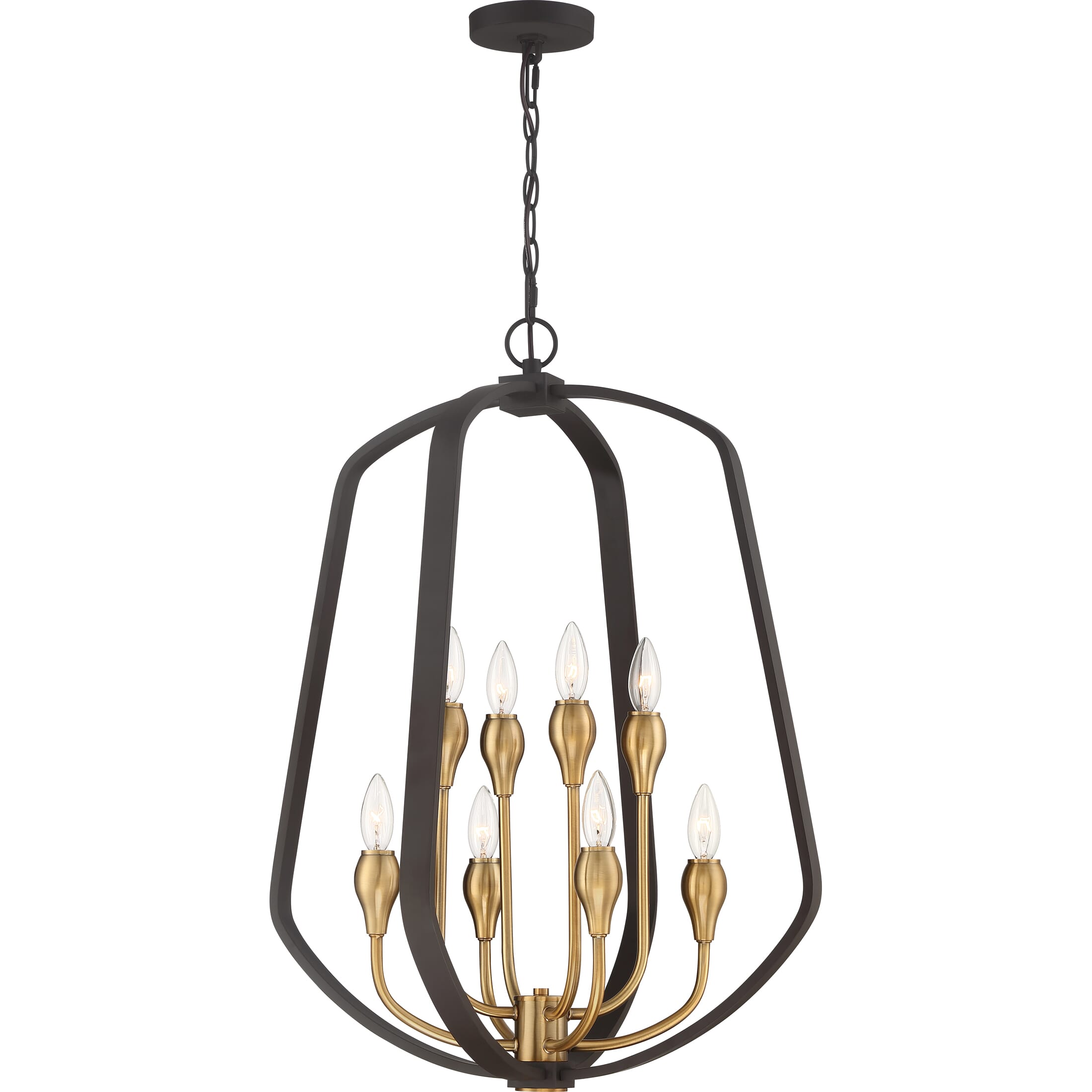 Quoizel Kinkade 8-Light 22" Pendant Light in Western Bronze