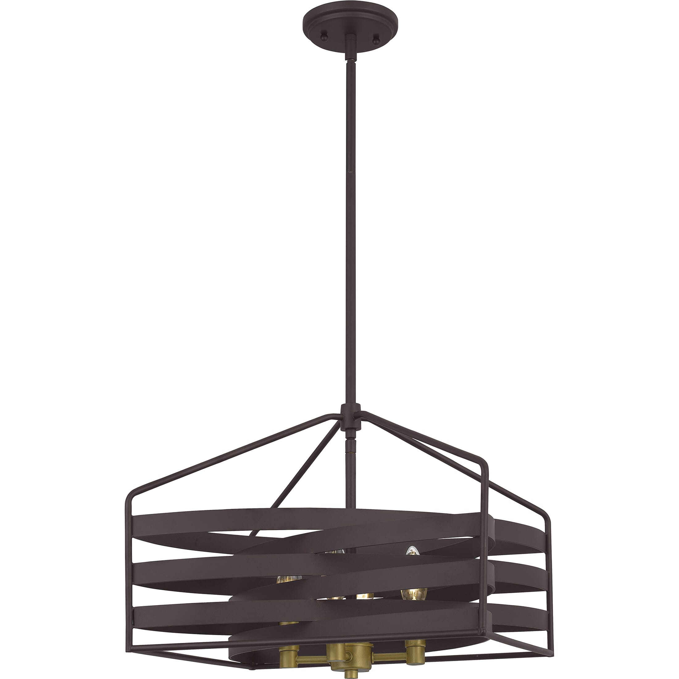 Quoizel Escher 4-Light 16" Pendant Light in Old Bronze