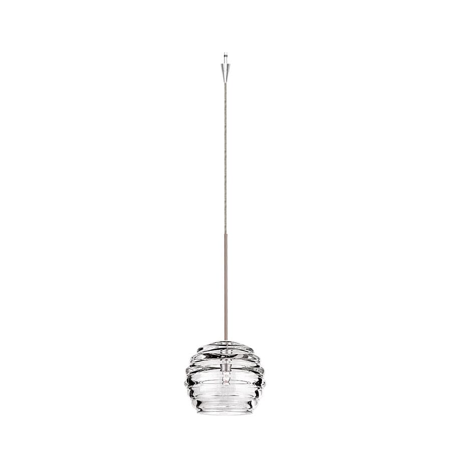 WAC Lighting 120V Clarity 1-Light LED Quick Connect Pendant in Brushed Nickel