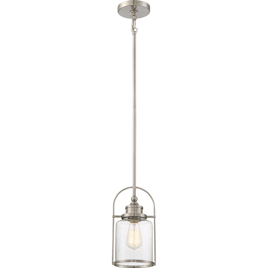 Quoizel Payson 7" Pendant Light in Brushed Nickel