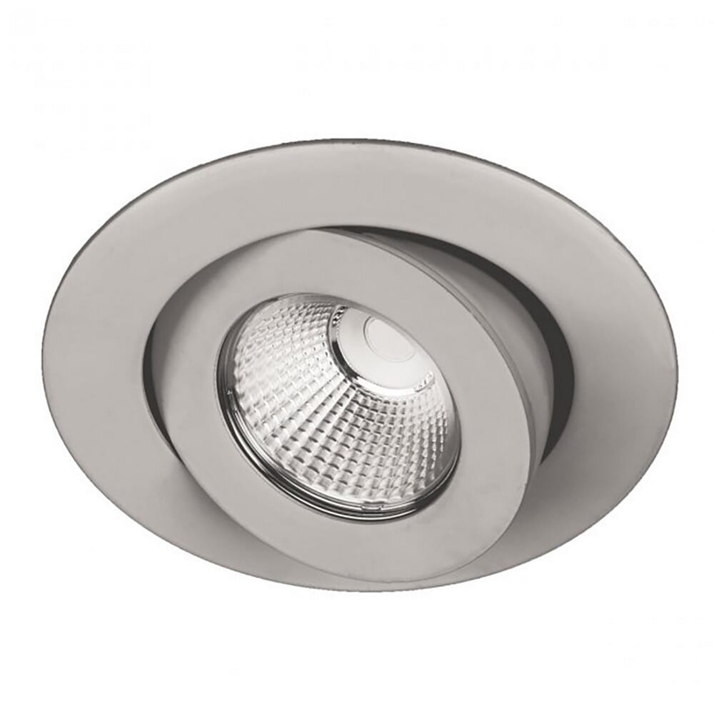 WAC Lighting 120V Oculux 1-Light 3.5" LED Round Adjustable Trim with Light Engine in Brushed Nickel