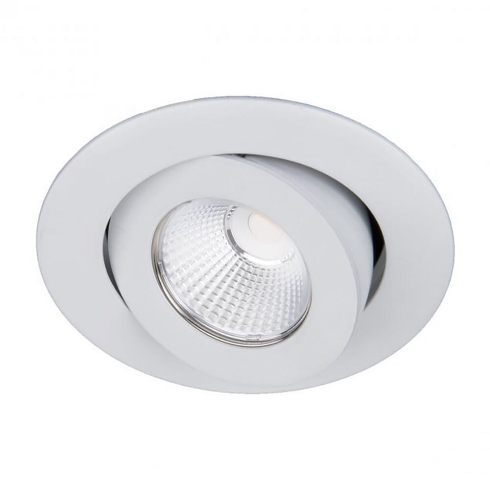 WAC Lighting 120V Oculux 1-Light 3.5" LED Round Adjustable Trim with Light Engine in White