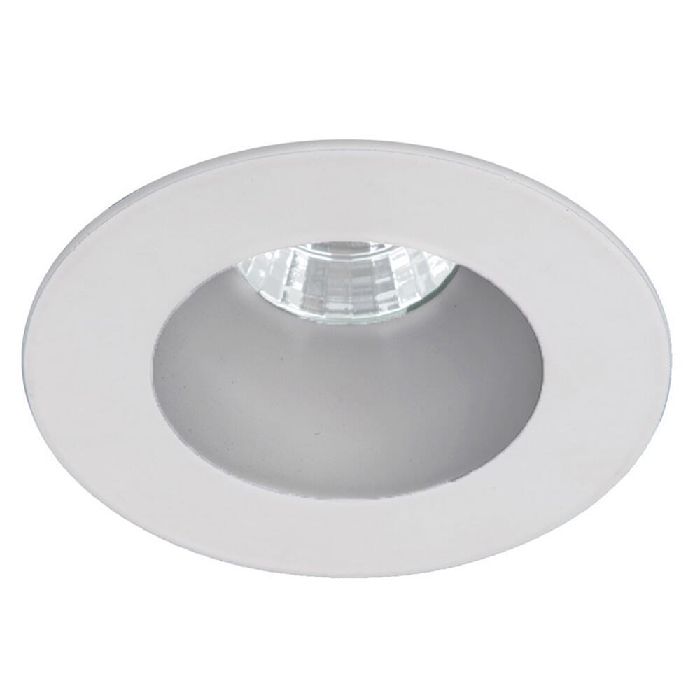 WAC Lighting 120V Oculux 1-Light 3.5" LED Round Open Reflector Trim with Light Engine in Haze White