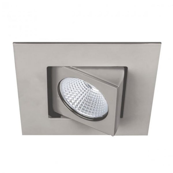 WAC Lighting 120V Oculux 1-Light 3.5" LED Square Adjustable Trim with Light Engine in Brushed Nickel