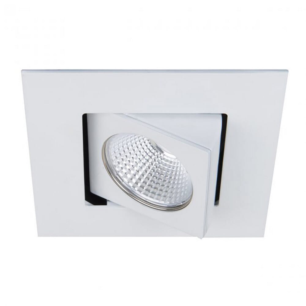 WAC Lighting 120V Oculux 1-Light 3.5" LED Square Adjustable Trim with Light Engine in White