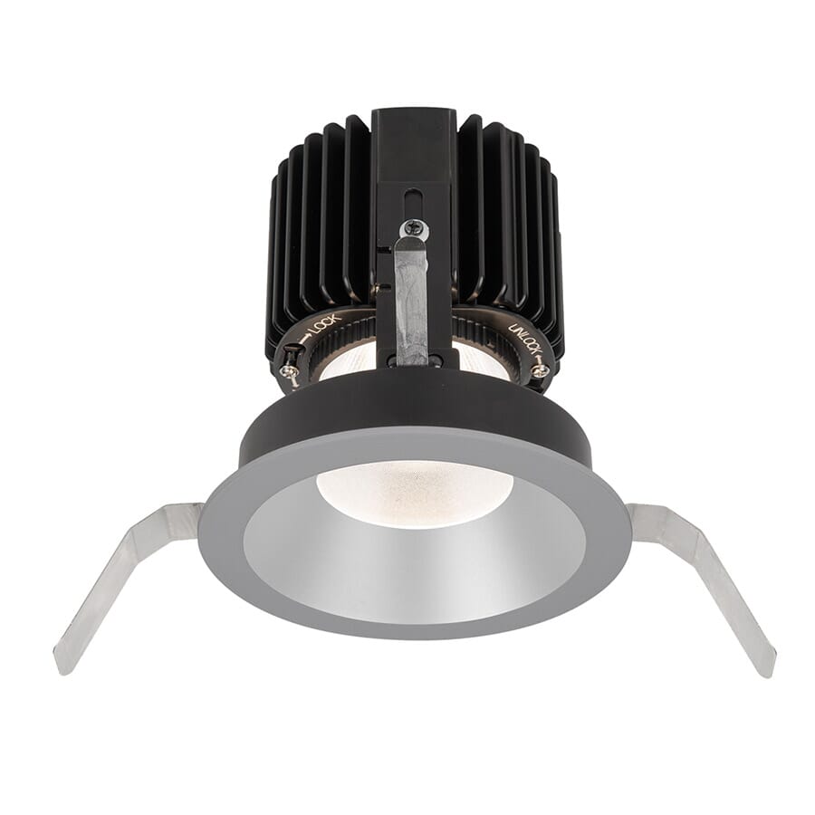 WAC Lighting Volta 1-Light Round Shallow Regressed Trim with LED Light Engine in Haze