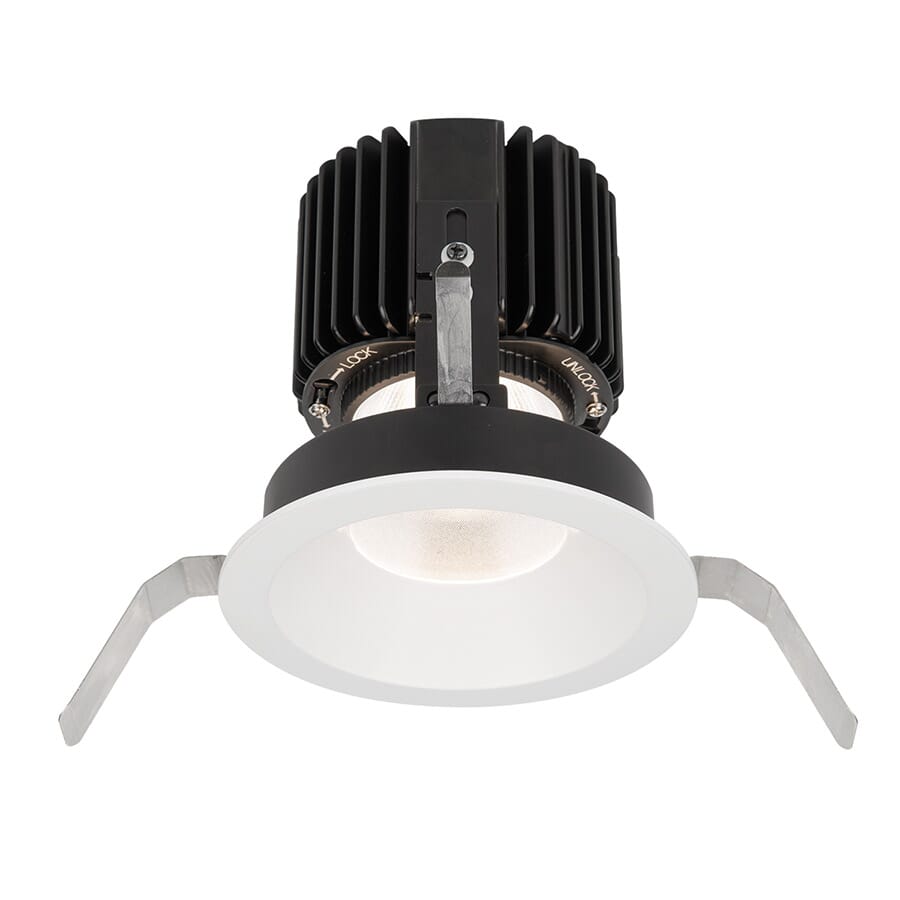 WAC Lighting Volta 1-Light Round Shallow Regressed Trim with LED Light Engine in White