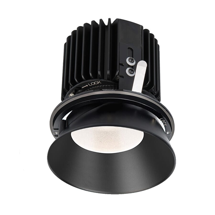 WAC Lighting Volta 1-Light Round Invisible Trim with LED Light Engine in Black