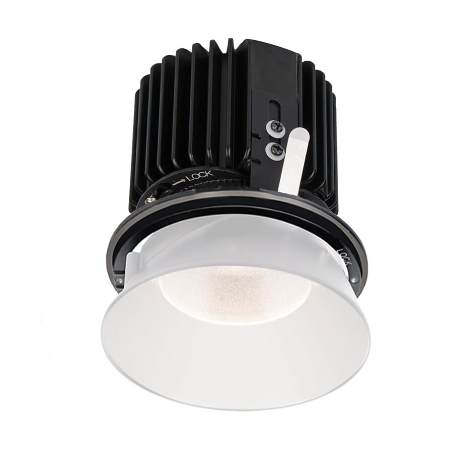 WAC Lighting Volta 1-Light Round Invisible Trim with LED Light Engine in White