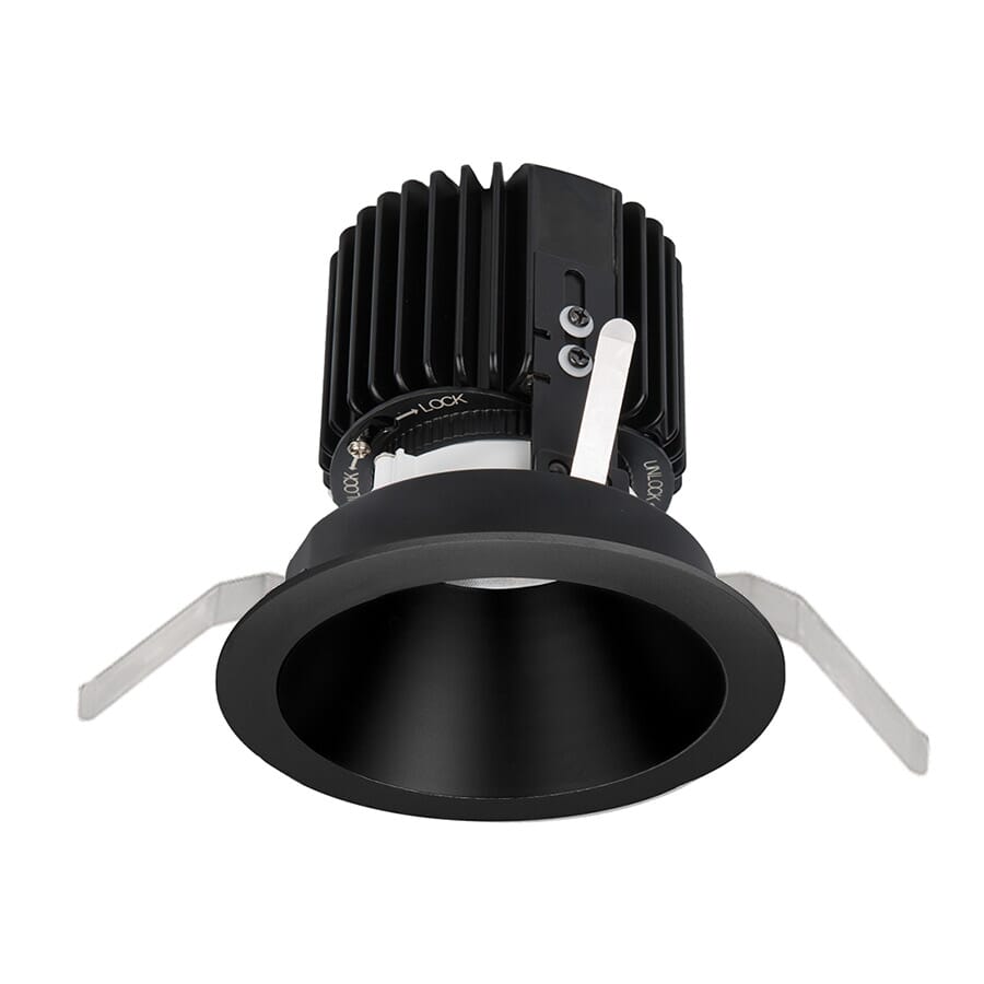 WAC Lighting Volta 1-Light Round Trim with LED Light Engine in Black