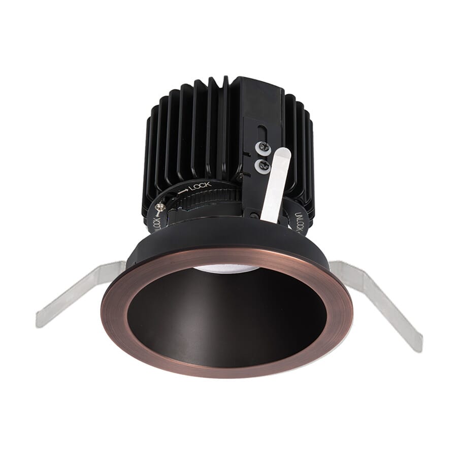 WAC Lighting Volta 1-Light Round Trim with LED Light Engine in Copper Bronze