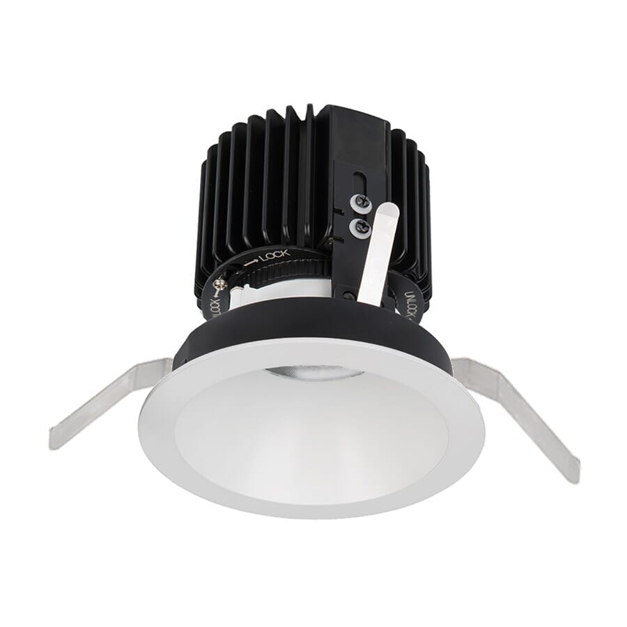 WAC Lighting Volta 1-Light Round Trim with LED Light Engine in White