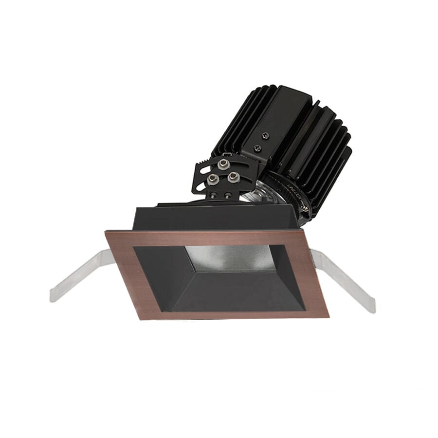 WAC Lighting Volta 1-Light Square Adjustable Trim with LED Light Engine in Copper Bronze