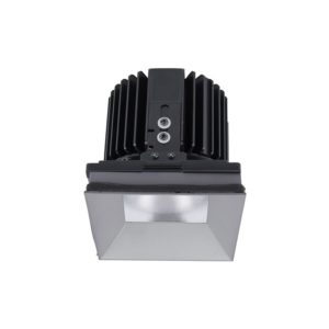 WAC Lighting Volta 1-Light Square Shallow Regressed Invisible Trim with LED Light Engine in Haze