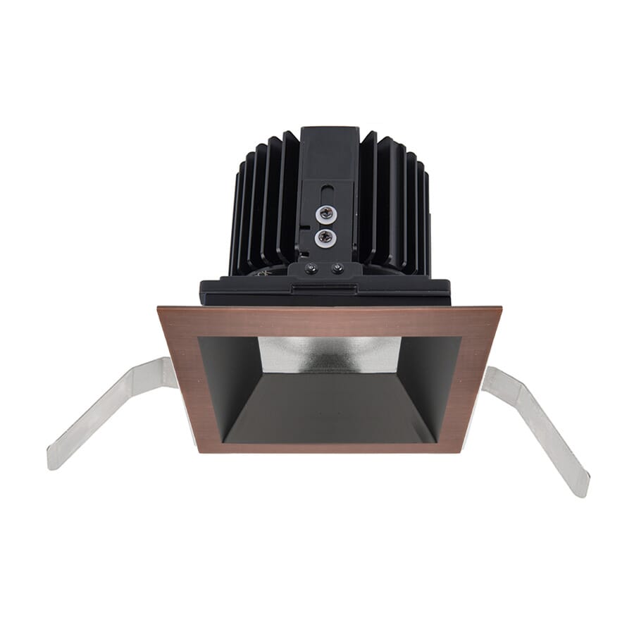 WAC Lighting Volta 1-Light Square Shallow Regressed Trim with LED Light Engine in Copper Bronze