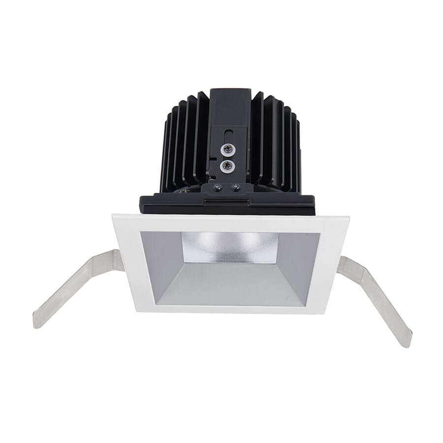 WAC Lighting Volta 1-Light Square Shallow Regressed Trim with LED Light Engine in Haze White