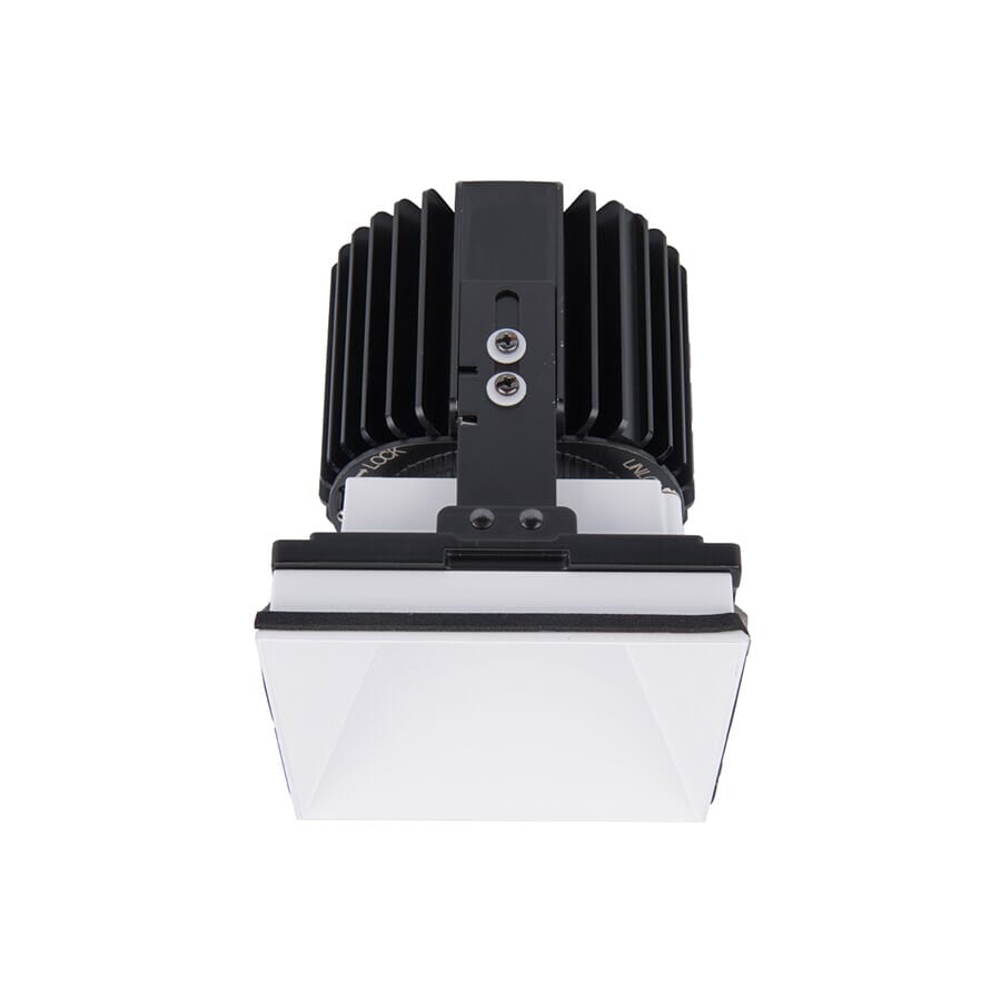 WAC Lighting Volta 1-Light Square Invisible Trim with LED Light Engine in White