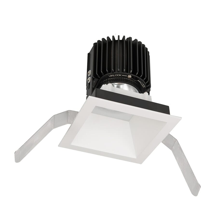 WAC Lighting Volta 1-Light Square Trim with LED Light Engine in White